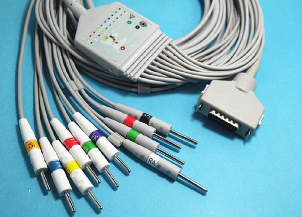 ЭКГ кабель пациента для Fukuda Denshi FX-2111, FX-3010, FX-41, FCP-2155, AHA