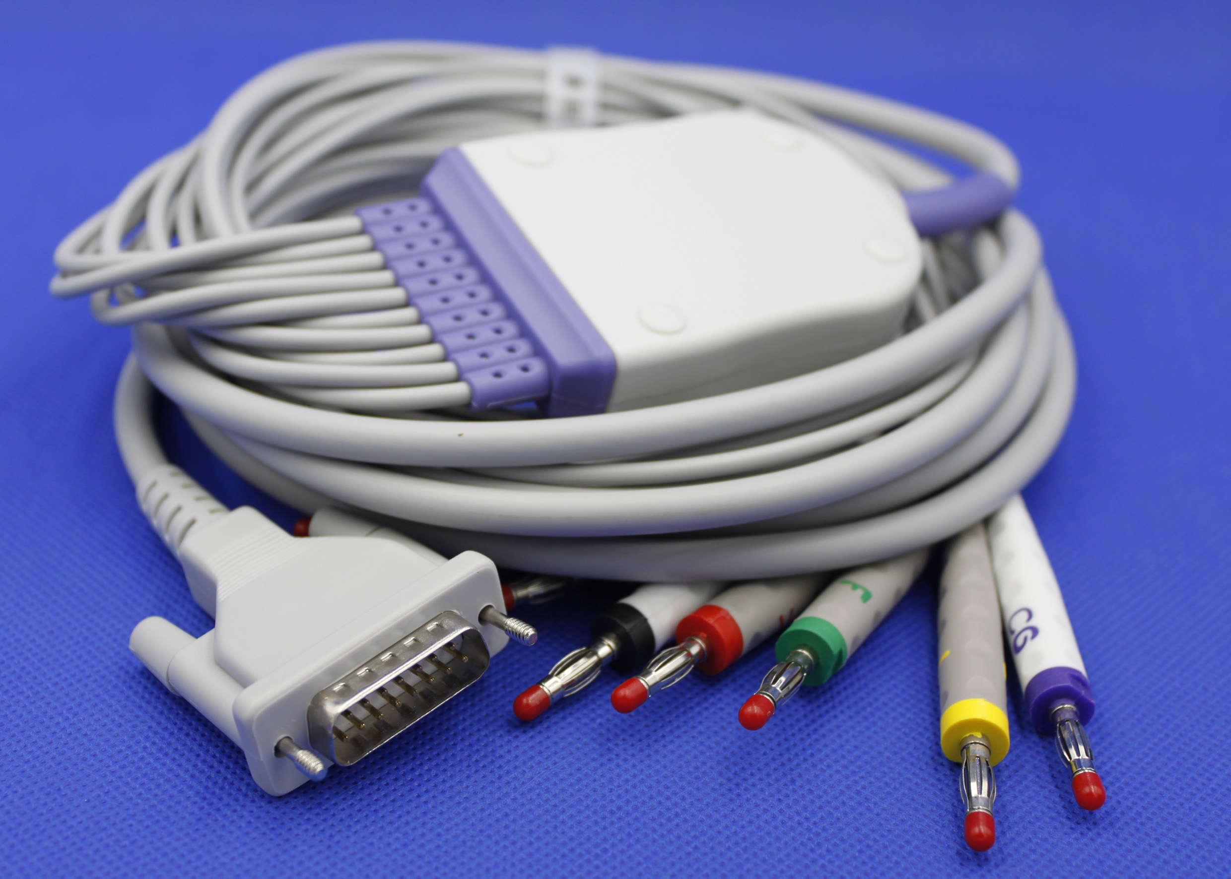 ЭКГ кабель пациента для Esaote Biomedica P80, P80 Power, P80 Power six, штекер banana 4мм