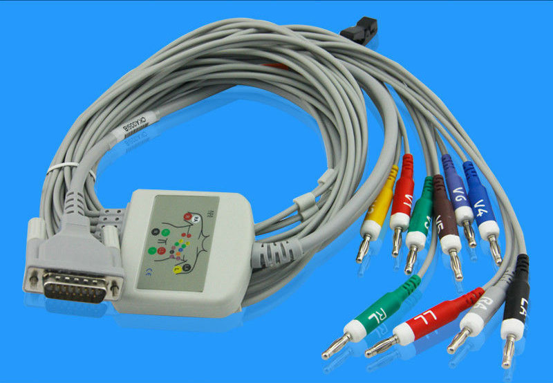 ЭКГ кабель пациента S04325A 10-ти проводной 3,1 м, разъем типа 