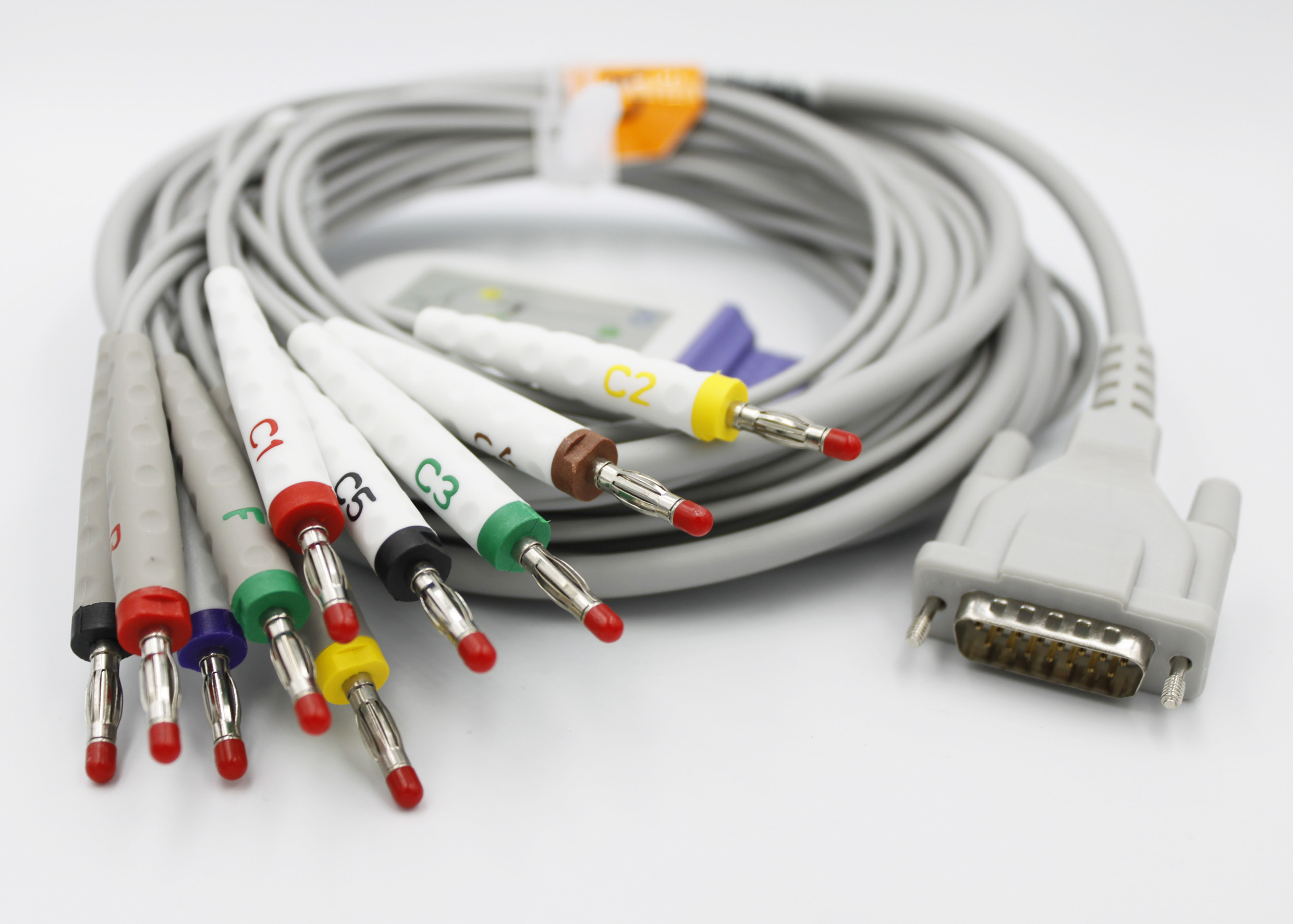ЭКГ кабель пациента для Medigate Mediana YM303i, Mediana YM412i, Mediana YM812i, штекер banana 4мм