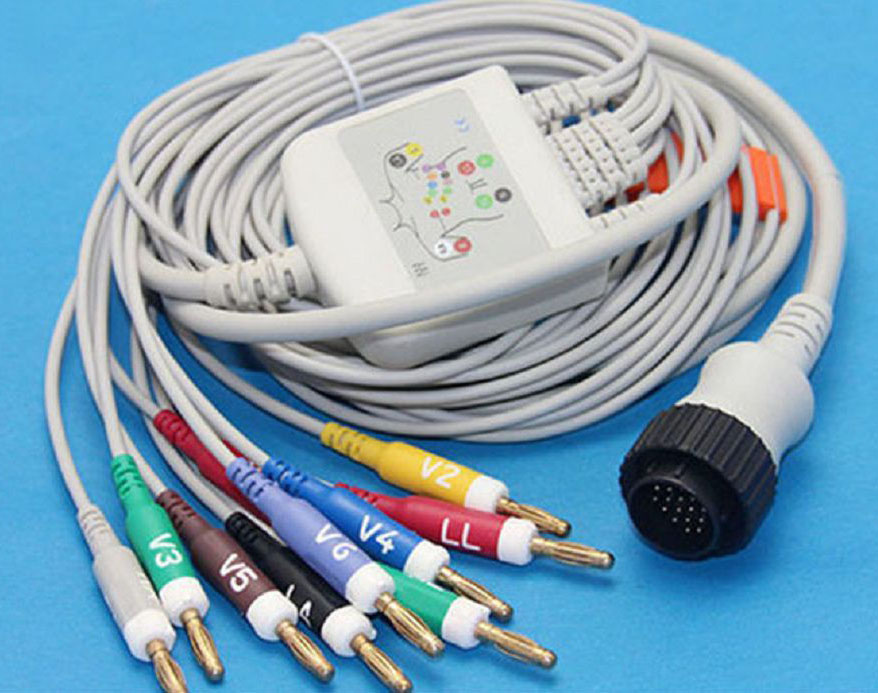 ЭКГ кабель пациента для Cardioline Remco Delta 1, Delta 3, Delta 30, Delta 60, Delta 1 Plus, Delta 3 Plus, Delta 60 Plus, ECG 106
