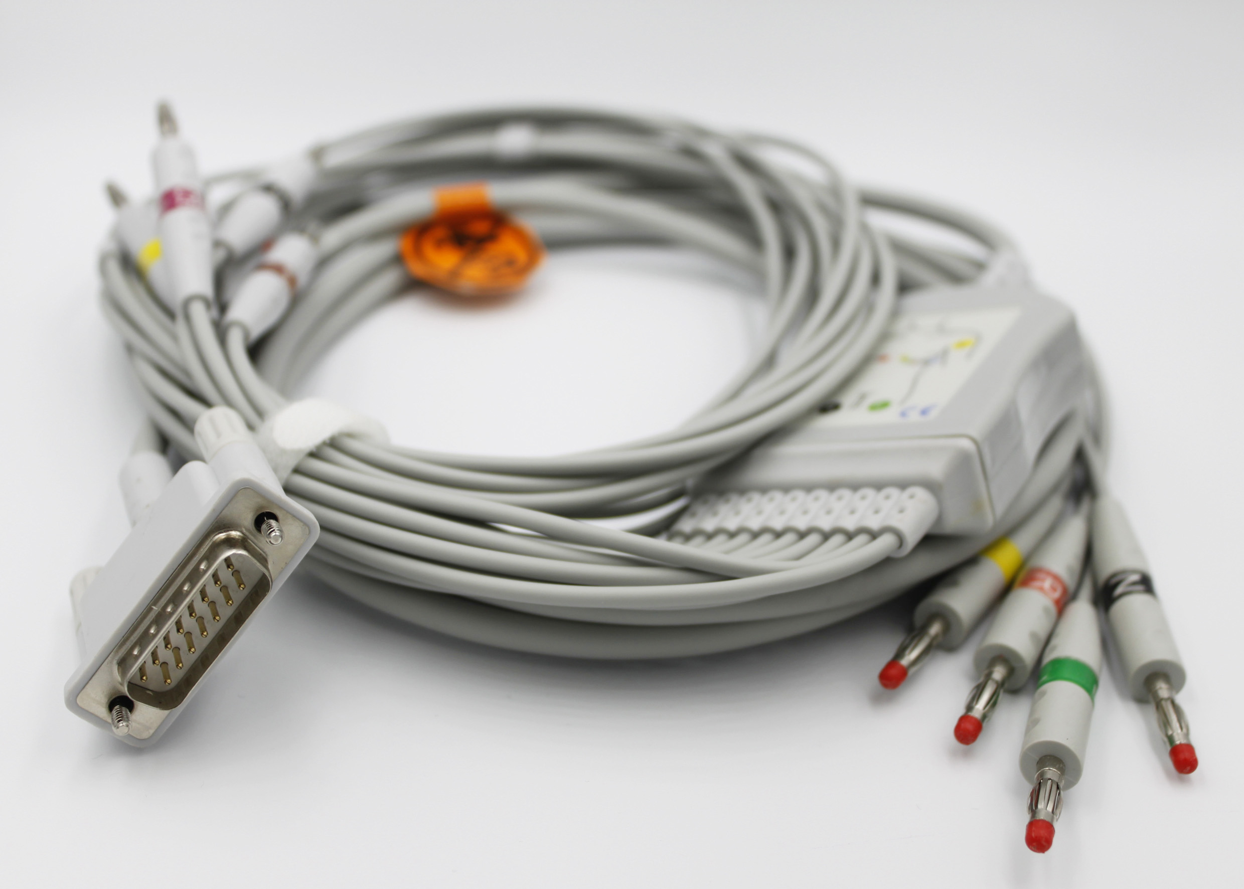 ЭКГ кабель пациента для Bionet Cardio 7, Cardiocare 2000, Cardiocare 3000, CardioTouch 3000, 3000S, штекер 4мм