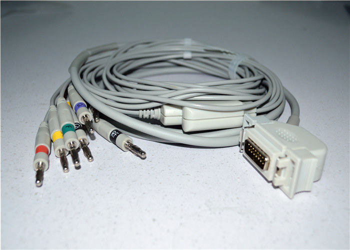 ЭКГ кабель пациента для HORMANN Bioset 8000, 6/12-каналов, 10 отведений