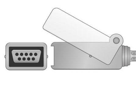 Удлинительный кабель адаптер SpO2 Philips M1943A, для Heartstream XL, Intelliview MP70, M2601A, M3000A, M3500B, M4735A, M1020B, M3000A/M3001A MMS, M3002A MMS X2, M8102A MP2, M8105A MP5, SureSigns VS2, VS3, 8 pin