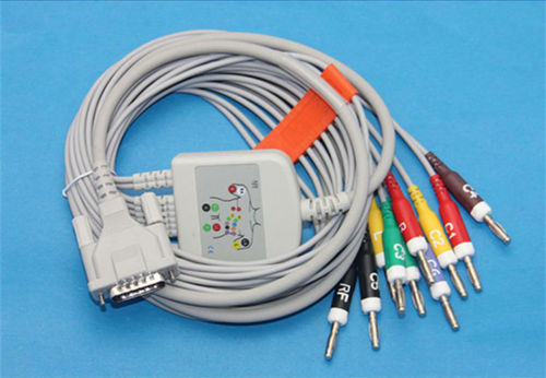 ЭКГ кабель пациента для Datascope P80 Series 40893, Biosound MyLab 30 CD, 30 CV, 50, MyLab 30 Vet