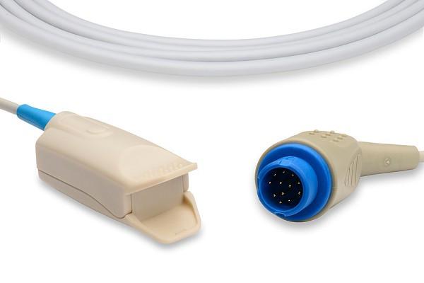 Датчик пульсоксиметрический SpO2 для Comen C50, С90, NC8A, WQ-002, WQ-004, Medexcel MD50, [STAR 8000A (2018 г.в.), STAR 8000D (после 2015 г.в.) уточнение], кроме STAR 8000C (2020 г.в.), 12-Pin, Digital tech, взрослый, клипса
