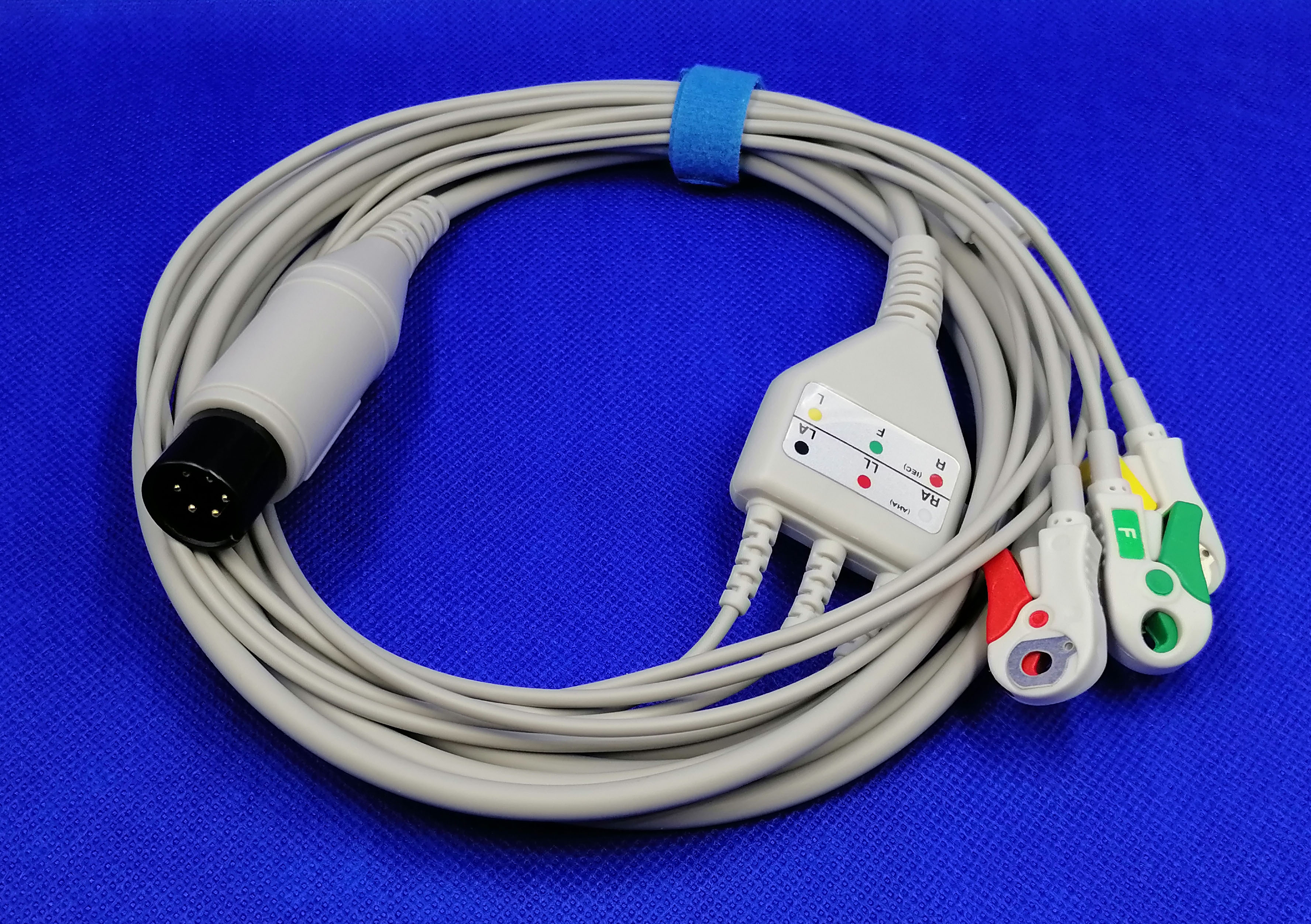 ЭКГ кабель пациента для Sensitec MEC 1200, 3 отведения, клипсы, IEC
