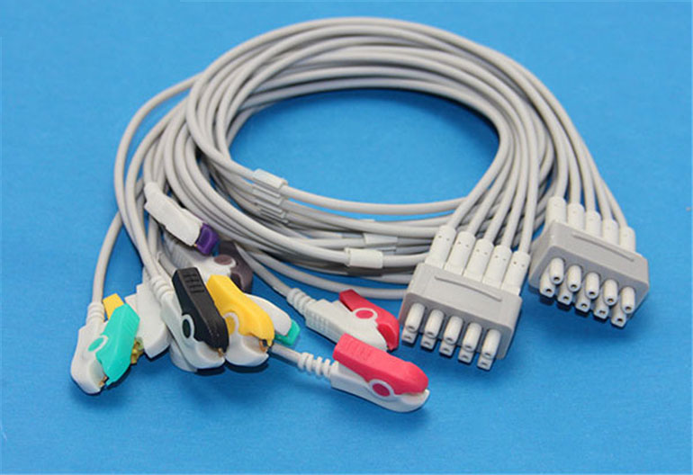 ЭКГ кабель отведений пациента GE Marquette MAC 400, MAC 500, MAC 1000, (VE008SNA),10 отведений, клипсы