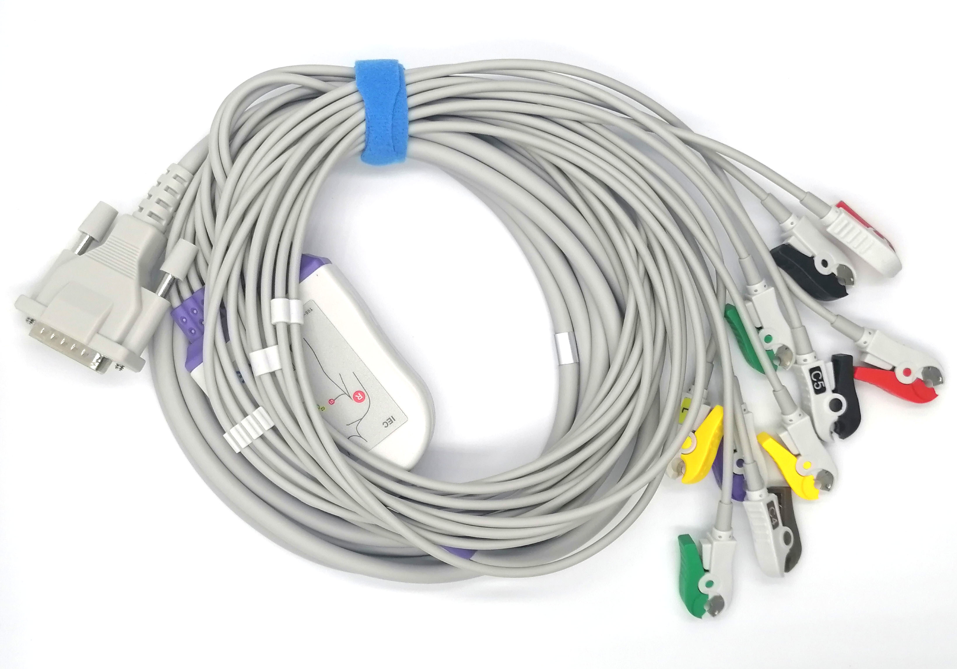 ЭКГ кабель пациента для Schiller Cardiovit AT-1, AT-2, AT-3, AT-4, AT-5, АТ-6, AT-10, AT10 Plus, AT-60, AT101, AT102, AT102-Plus, AT104, AT104PC, AT110, CS6, CS12, CS100, CS200, MS2010, MS2015, P80, длинные винты, зажимы для одноразовых электродов