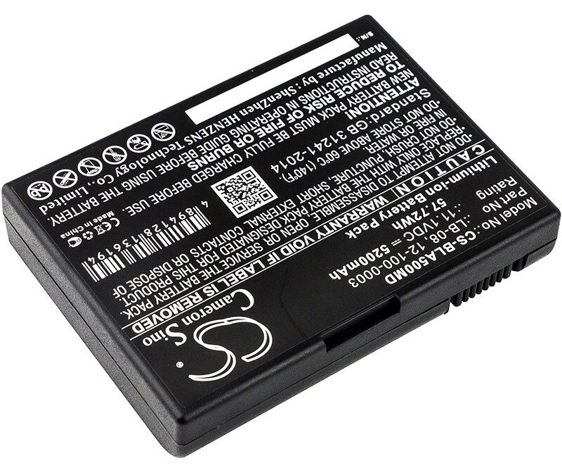 Аккумуляторная батарея для Dixion Storm D6, LB-08 PN: 12-100-0003, 11.1V 5200 mAh