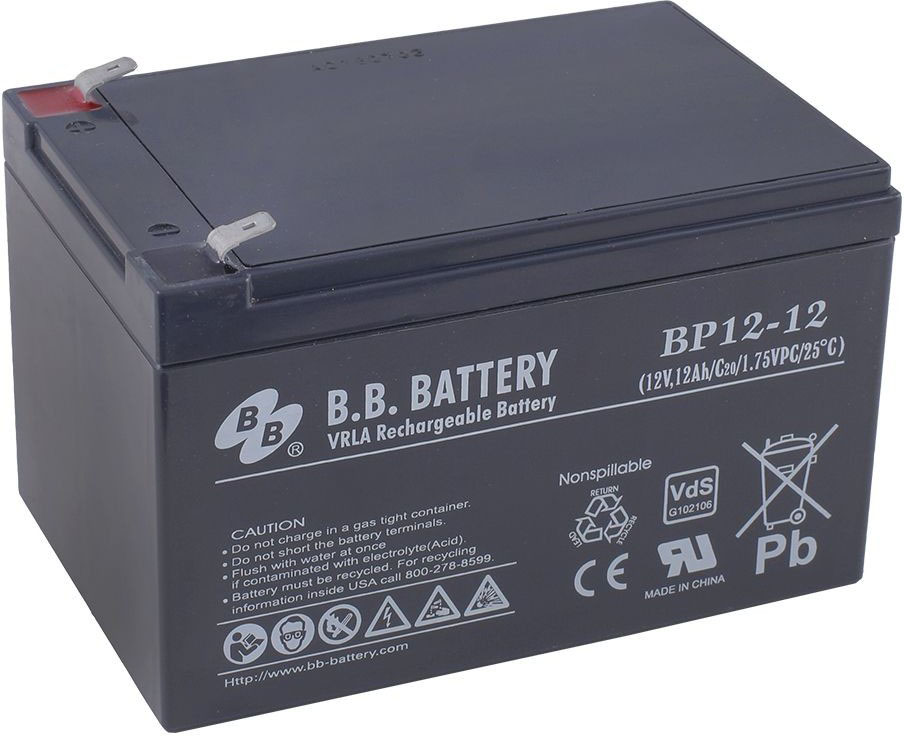 Аккумуляторная батарея для Elisys DUO HUMAN, (ABS 12v 12AK, BP12-12, BP12-12FR) 12V, 12 Ah
