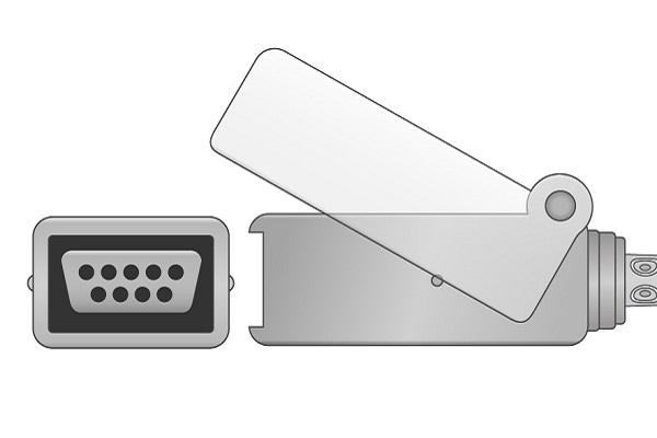 Кабель переходник пульсоксиметрический SpO2 для монитора пациента Biolight AnyView A2, AnyView A3, AnyView A5, AnyView A6, AnyView A6vet, AnyView A8