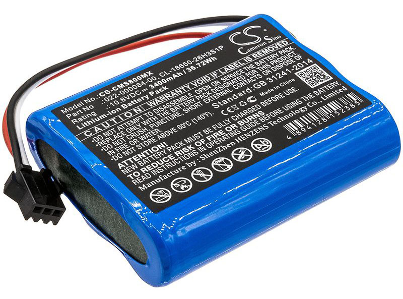 Аккумуляторная батарея для Comen Star 8000A, Star 8000E, 10.8V, 3400mAh, Li-ion, CS-CMS800MX