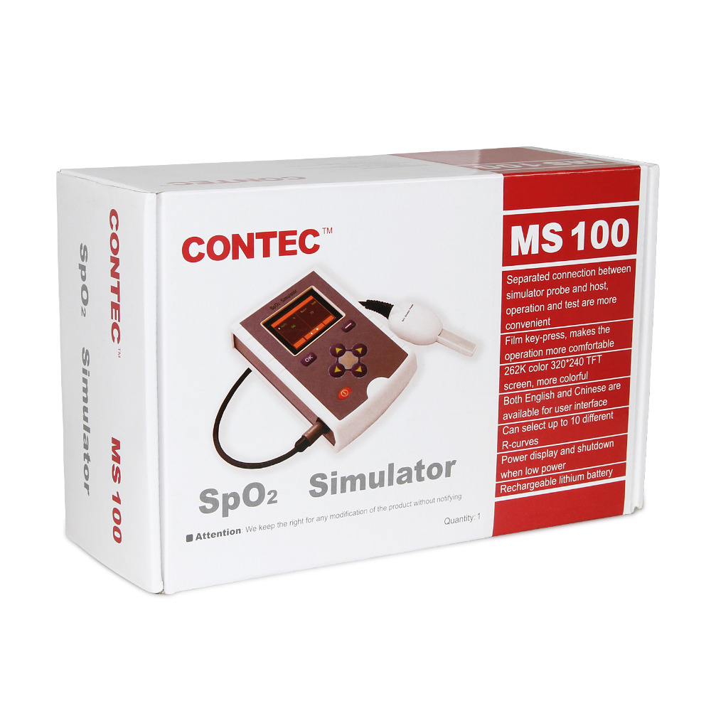 Моделирующий пульсоксиметрический симулятор, генератор сигнала SpO2 Contec MS100
