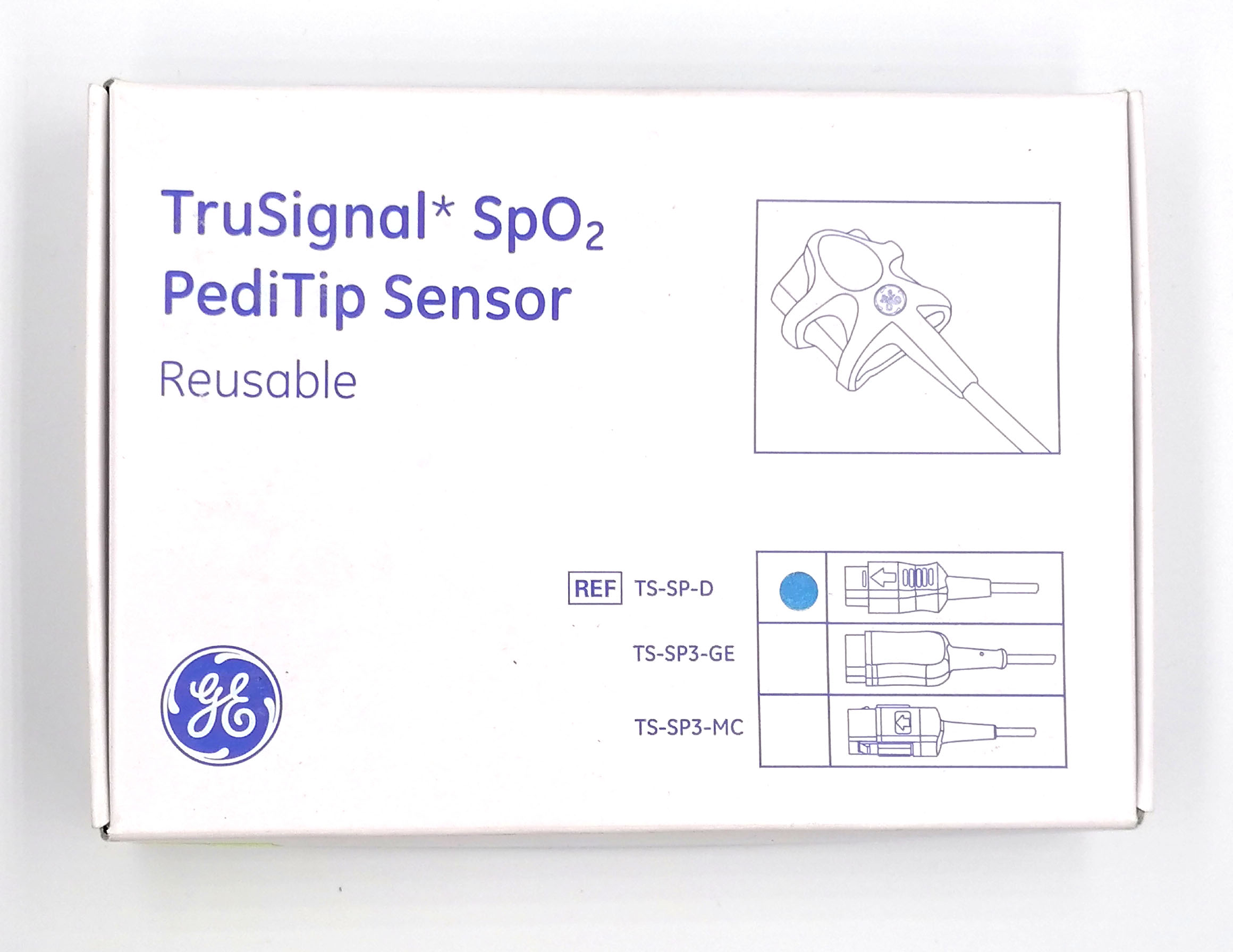 Датчик пульсоксиметрический SpO2 для монитора пациента GE Datex-Ohmeda, TS-SP-D, 9 pin, педиатрический, мягкий